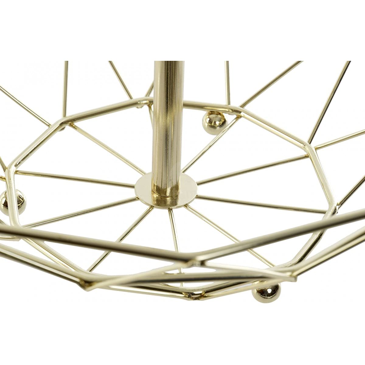 Frutero de 2 Altura Metal Dorado para Cocina