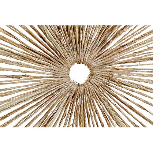 Mural Decoracion de Pared de Jute Natural Marron 60 cm