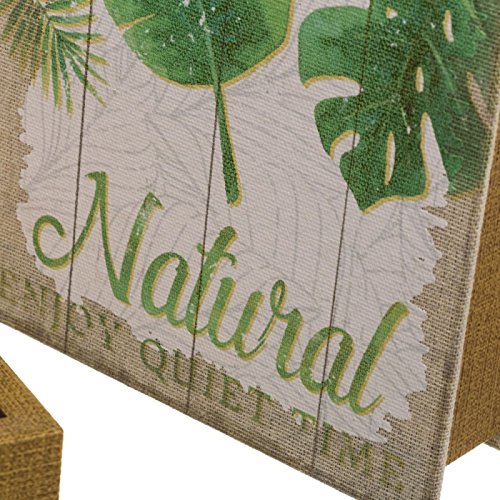 Juego 2 Caja Libro de Seguridad de Madera Verde étnico salón Iris