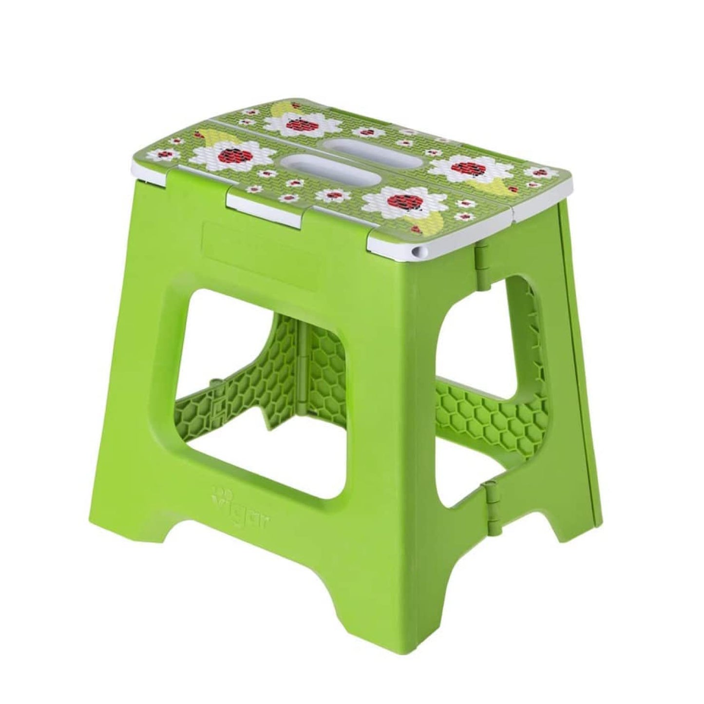 Taburete Plegable - Modelo Compact - 32 cm de Altura - con 80% Plástico Reciclado - Cocina, Baño y Camping - Escalón Peldaño