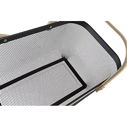 Set 2 Cesta de Metal Color Surtido Negro y Blanco