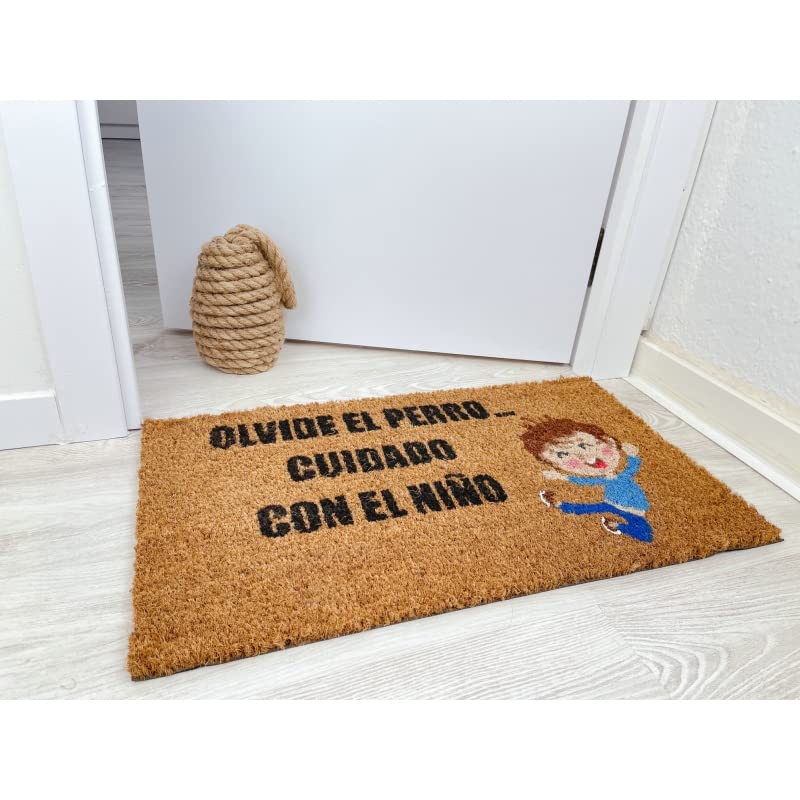 Felpudo Perro Original Cuidado con El dueño 40x70 cm
