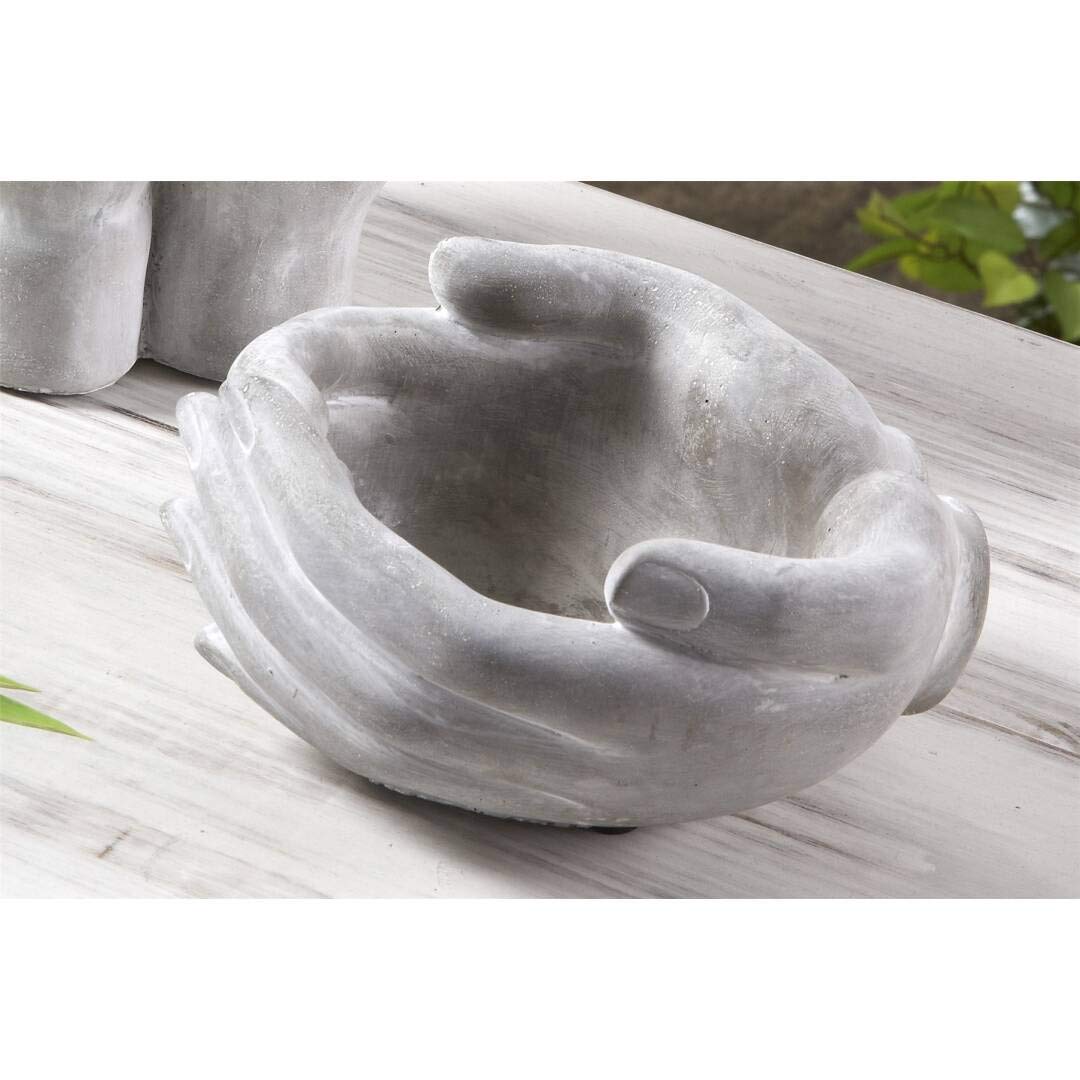 imori Portavelas Manos Cemento 17,5x15x9cm