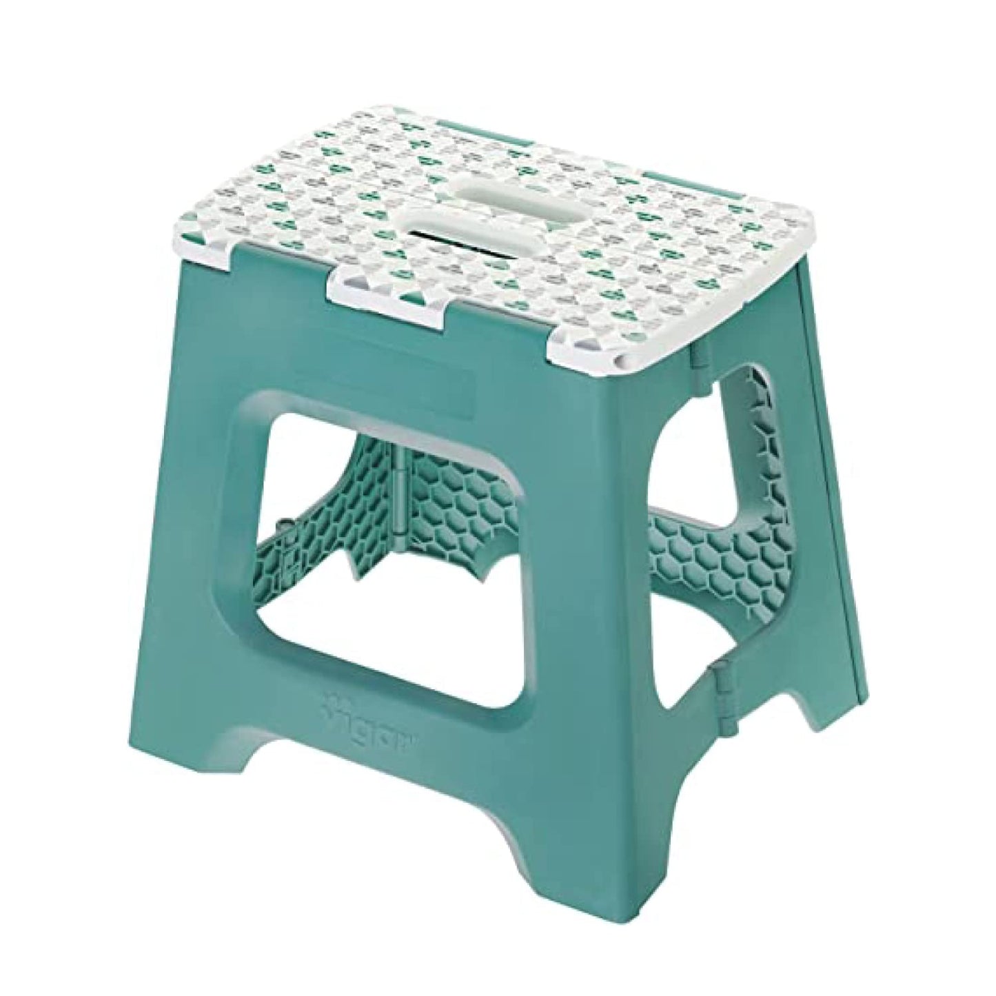 Taburete Plegable - Modelo Compact - 32 cm de Altura - con 80% Plástico Reciclado - Cocina, Baño y Camping - Escalón Peldaño