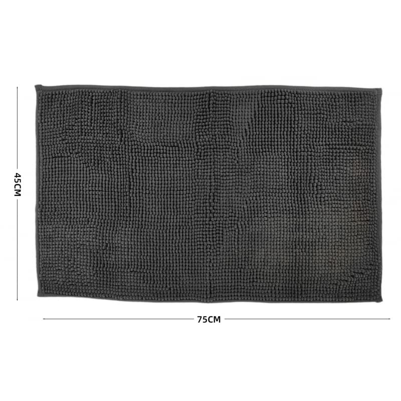 Alfombra baño Confort Antideslizante y Absorbente Beige 45x75 cm Alfombrilla de Baño Beige Mullida para Ducha