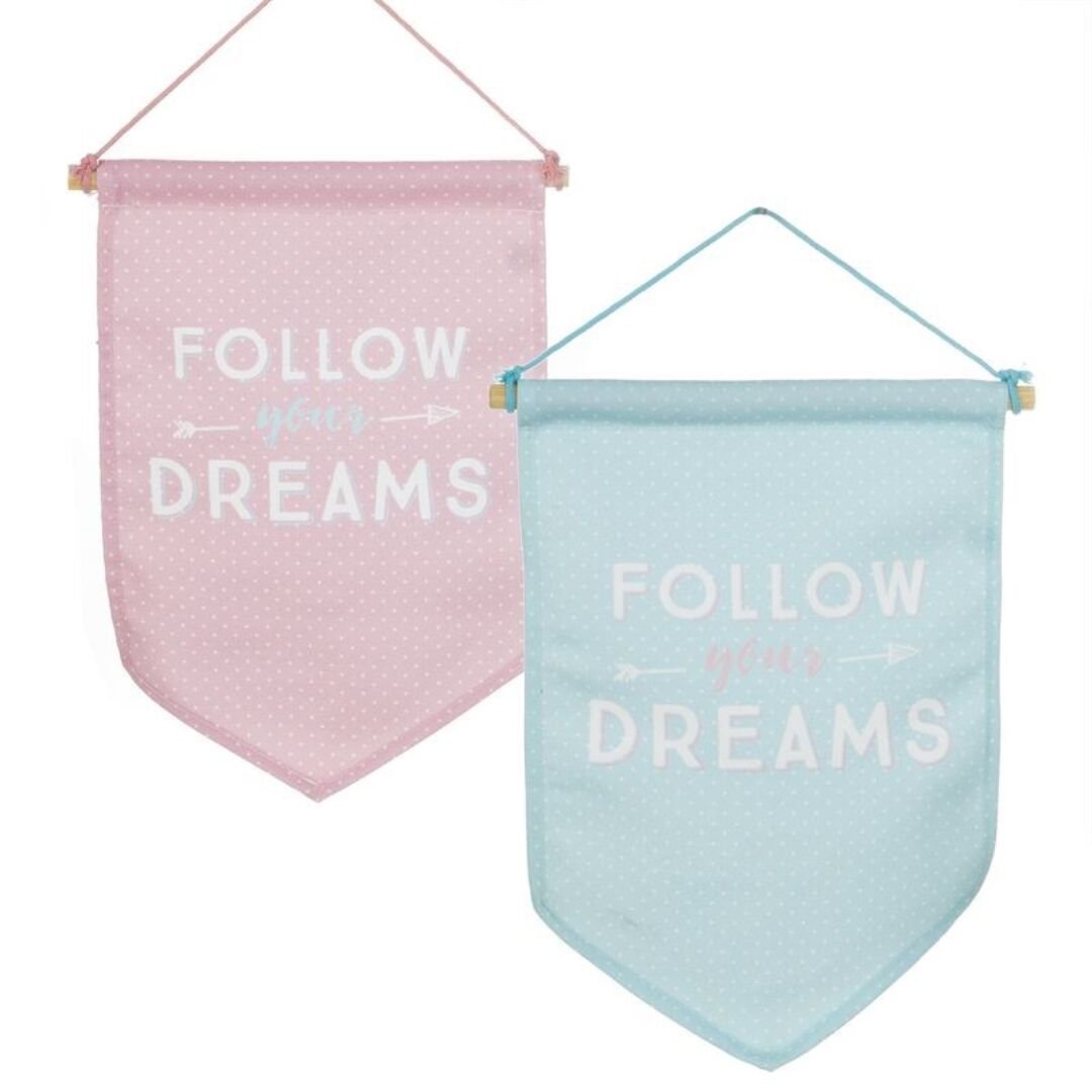 Pack de 2 banderola Colgante Follow.