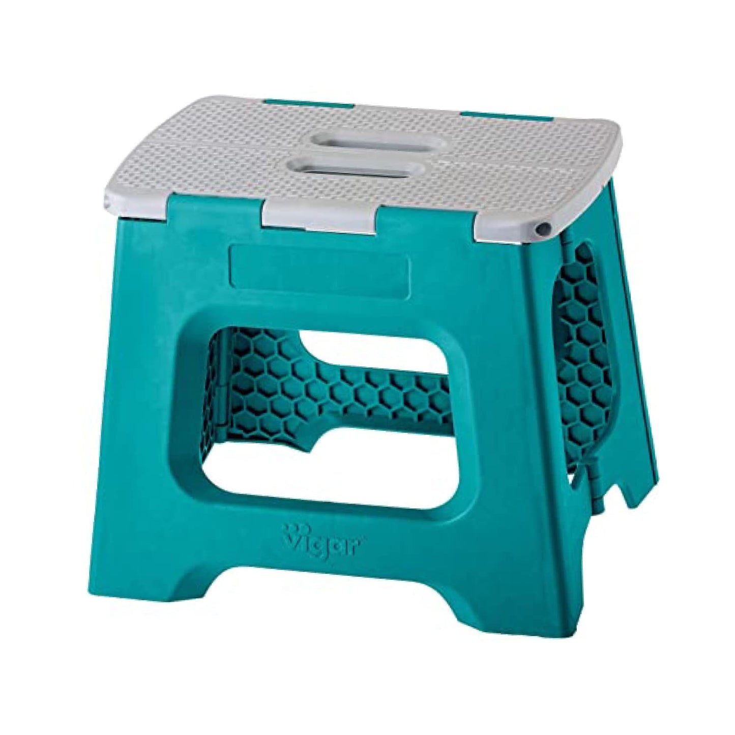 Taburete Plegable - Modelo Compact - 27 cm de Altura - con 80% Plástico Reciclado - Cocina, Baño y Camping - Escalón Peldaño