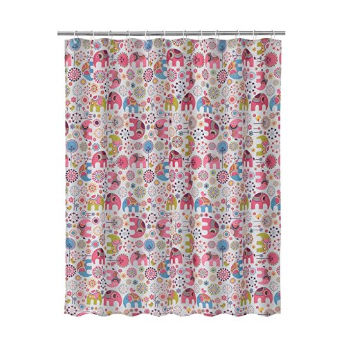 Cortina de baño Infantil Elefante Pink Phant