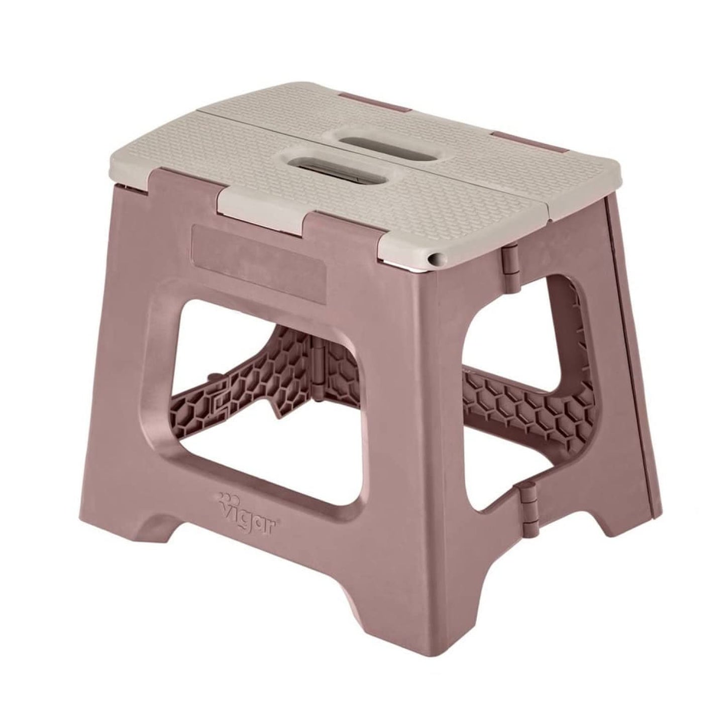 Taburete Plegable - Modelo Compact - 27 cm de Altura - con 80% Plástico Reciclado - Cocina, Baño y Camping - Escalón Peldaño