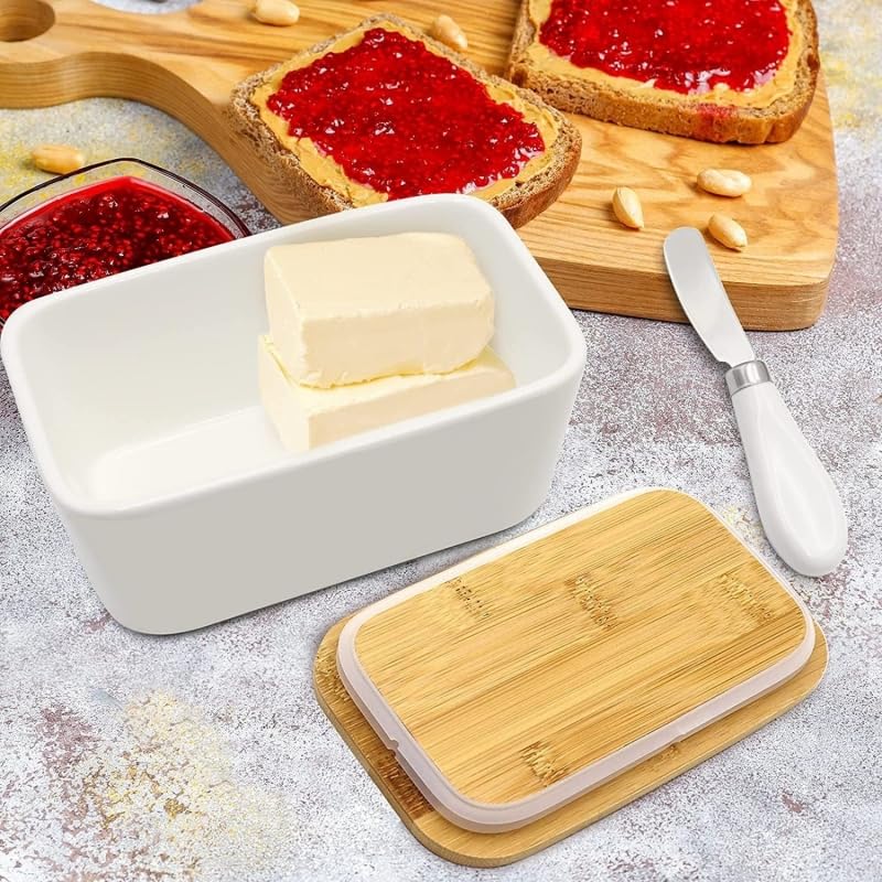 Juego de aceitera, vinagrera, salero y pimentero porcelana blanca con bandeja bambu - Juego Aceitera…