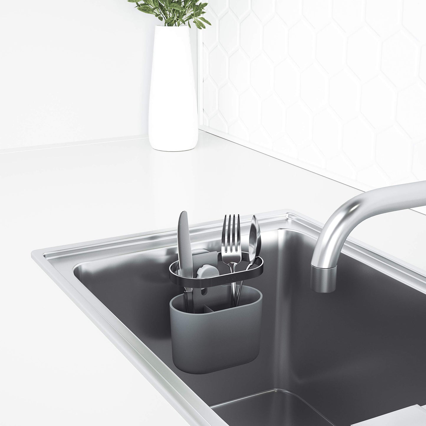 Organizador de Fregadero, Gris, Talla única