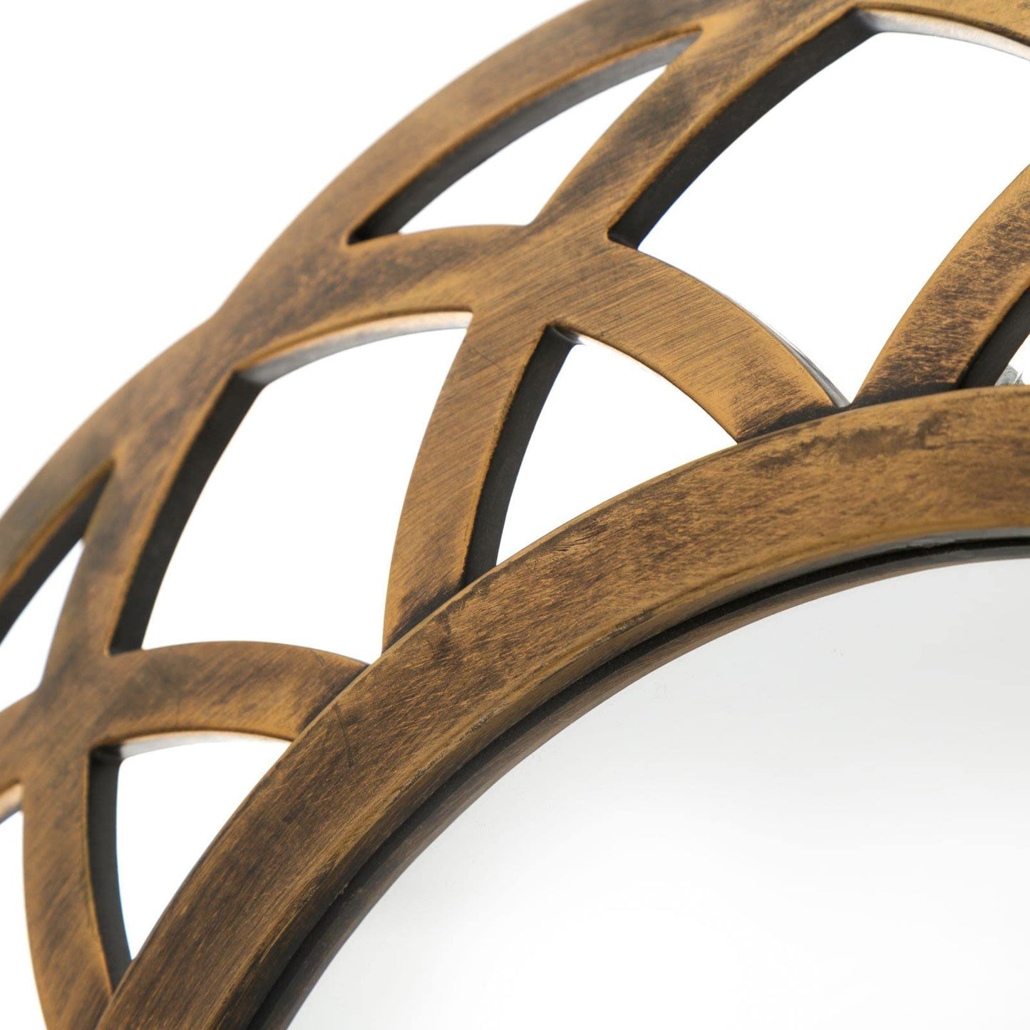 Espejo Circular Oro Polipropileno 40 x 2 x 40 cm