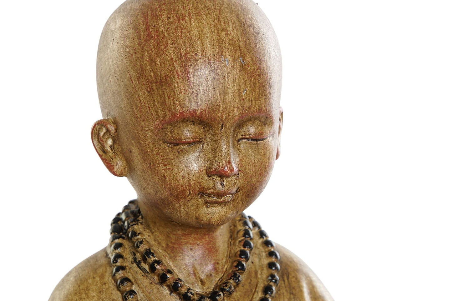 Figura Monje Marron Resina Decoracion 22 cm