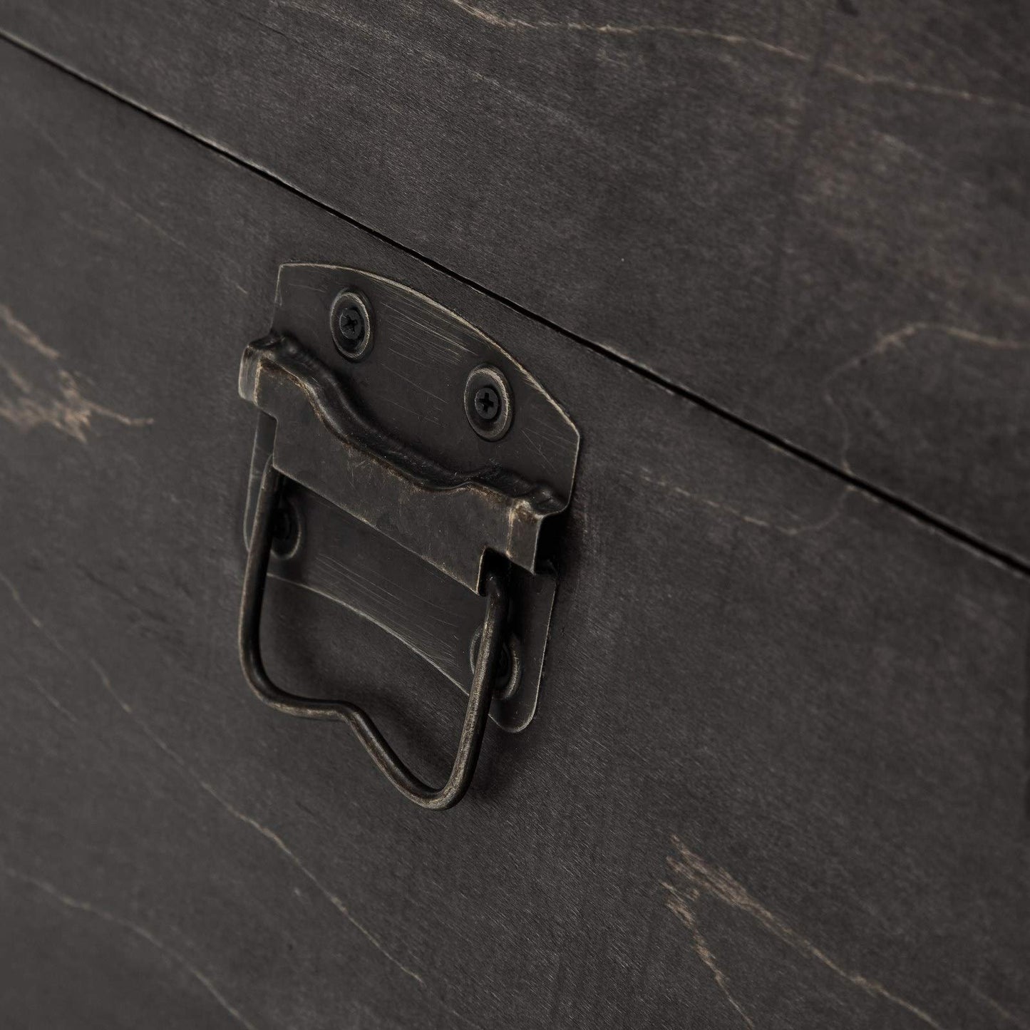 Baúles auxiliares rústicos Gris de Madera para decoración Factory