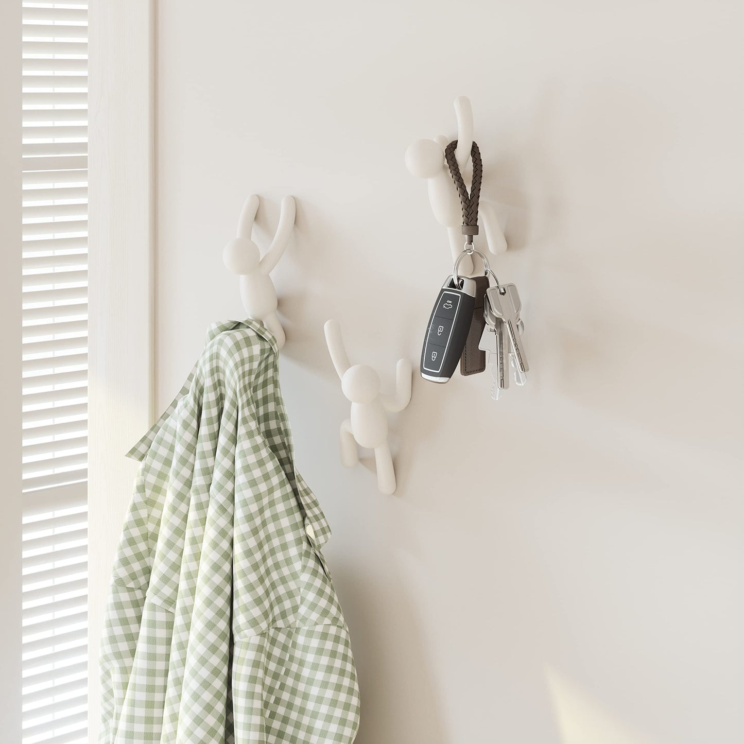 Umbra Buddy Ganchos de pared, juego de 3