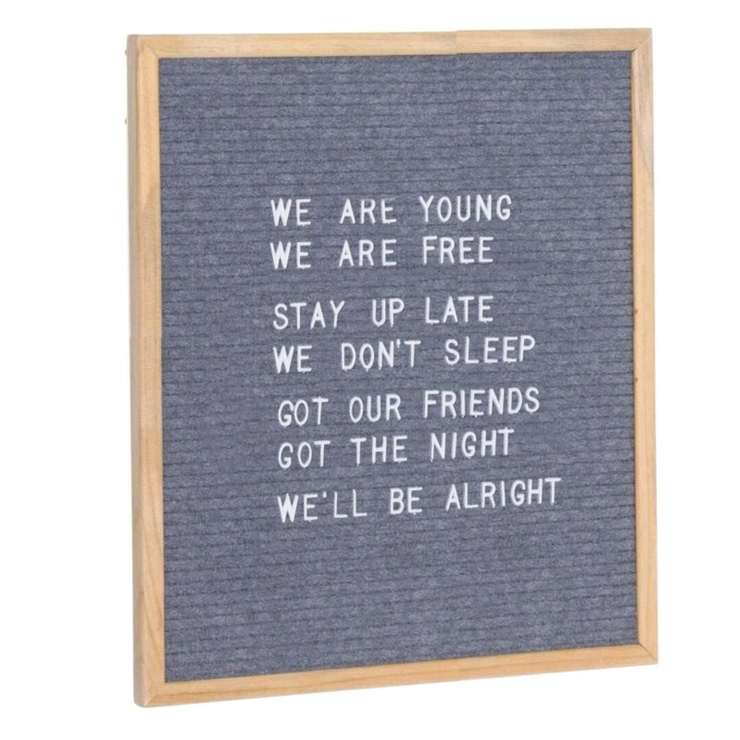 Panel 50x60 149 Letras / Numeros Gris