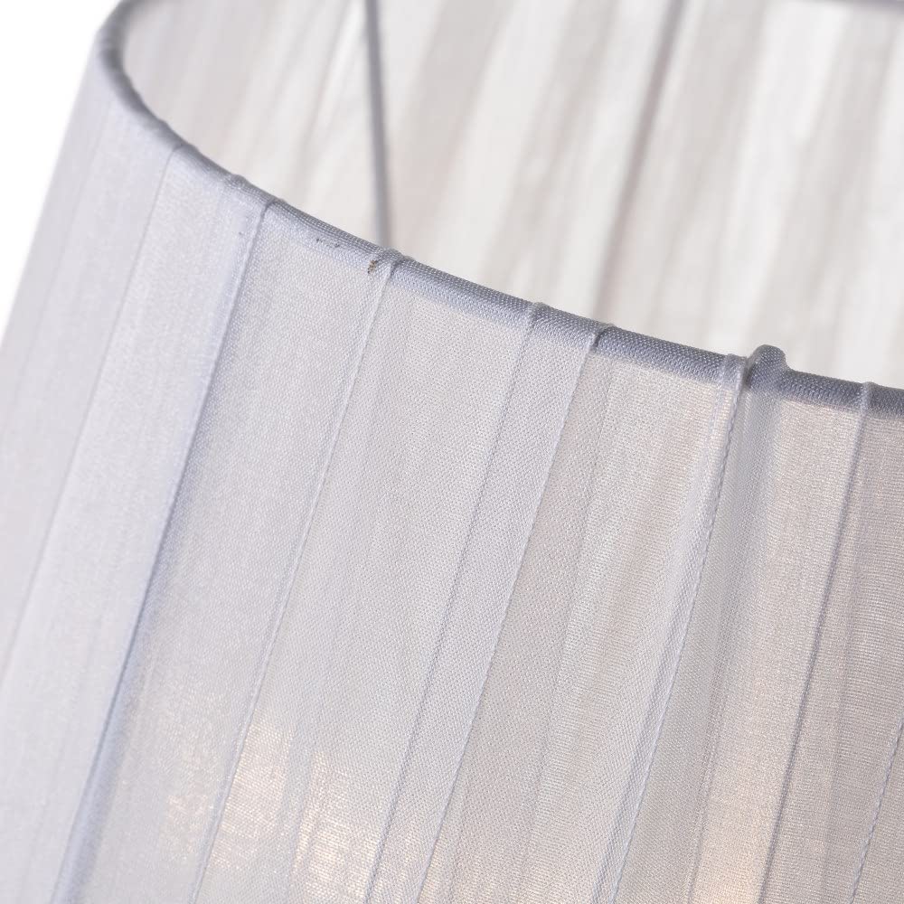 Lámpara de mesita de noche blanca de metal moderna para dormitorio Fantasy