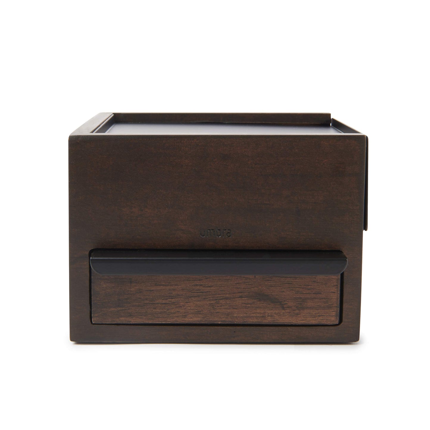 Mini Stowit Alhajero, Madera de caucho, Negro/Nogal, Pequeña