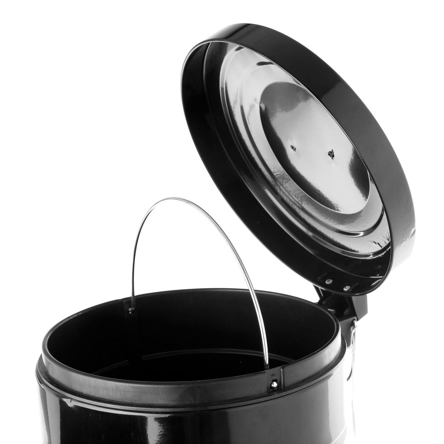 Papelera 20 litros industrial negro de acero de cocina Arabia