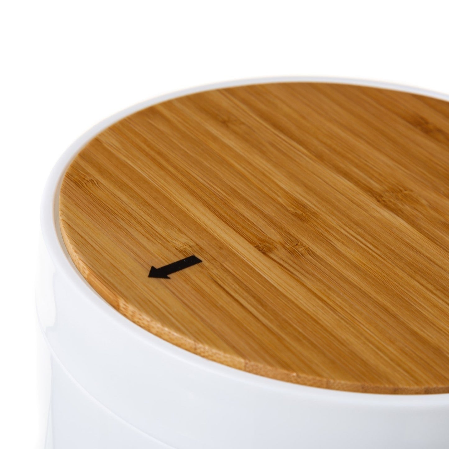 Set Accesorios Baño de Bambú Estilo nordico Blanco