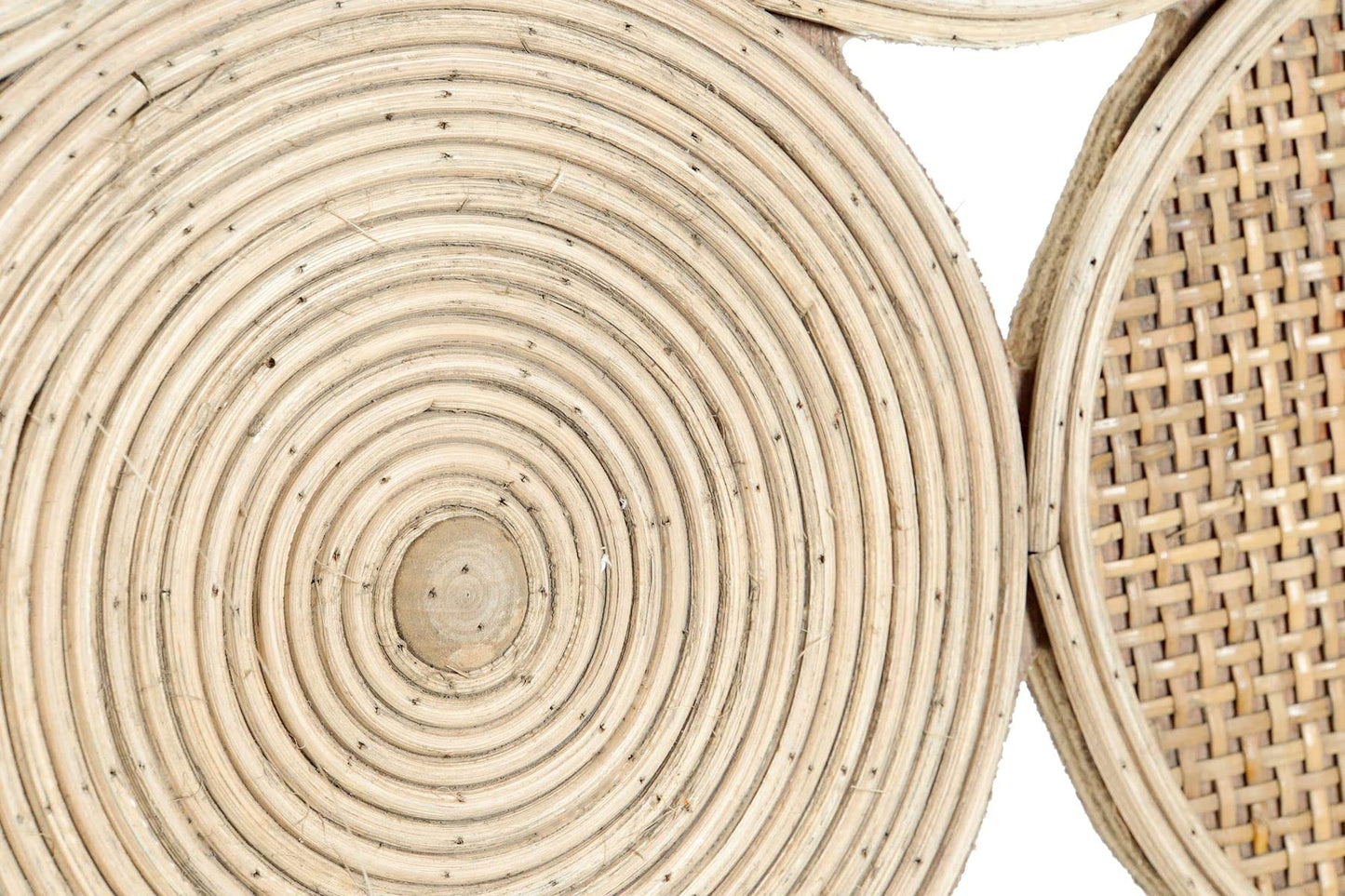 Mural Espiga exótico de Rattan Natural, de 45 cm