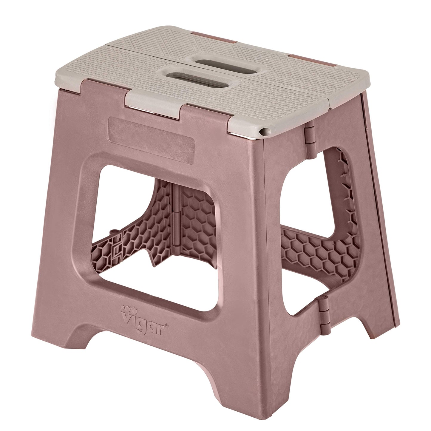 Taburete Plegable - Modelo Compact - 32 cm de Altura - con 80% Plástico Reciclado - Cocina, Baño y Camping - Escalón Peldaño