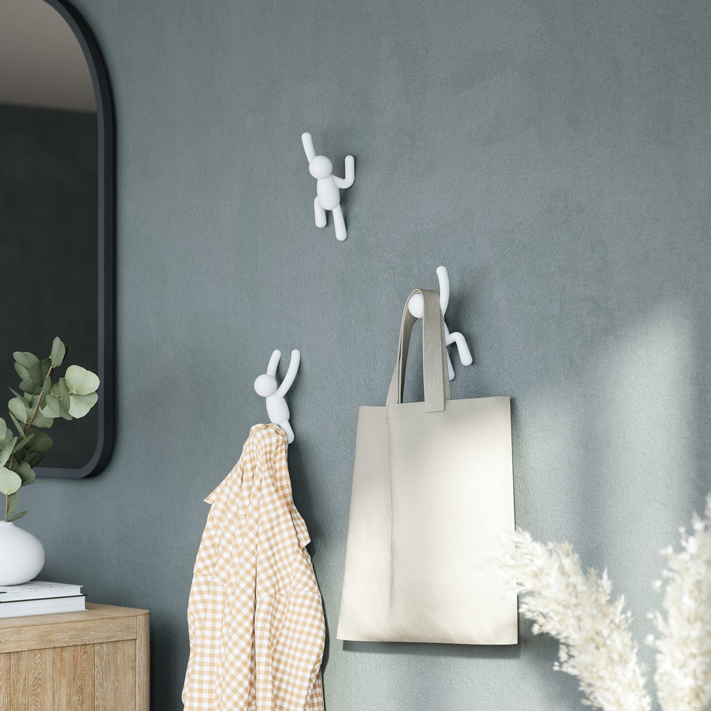 Umbra Buddy Ganchos de pared, juego de 3