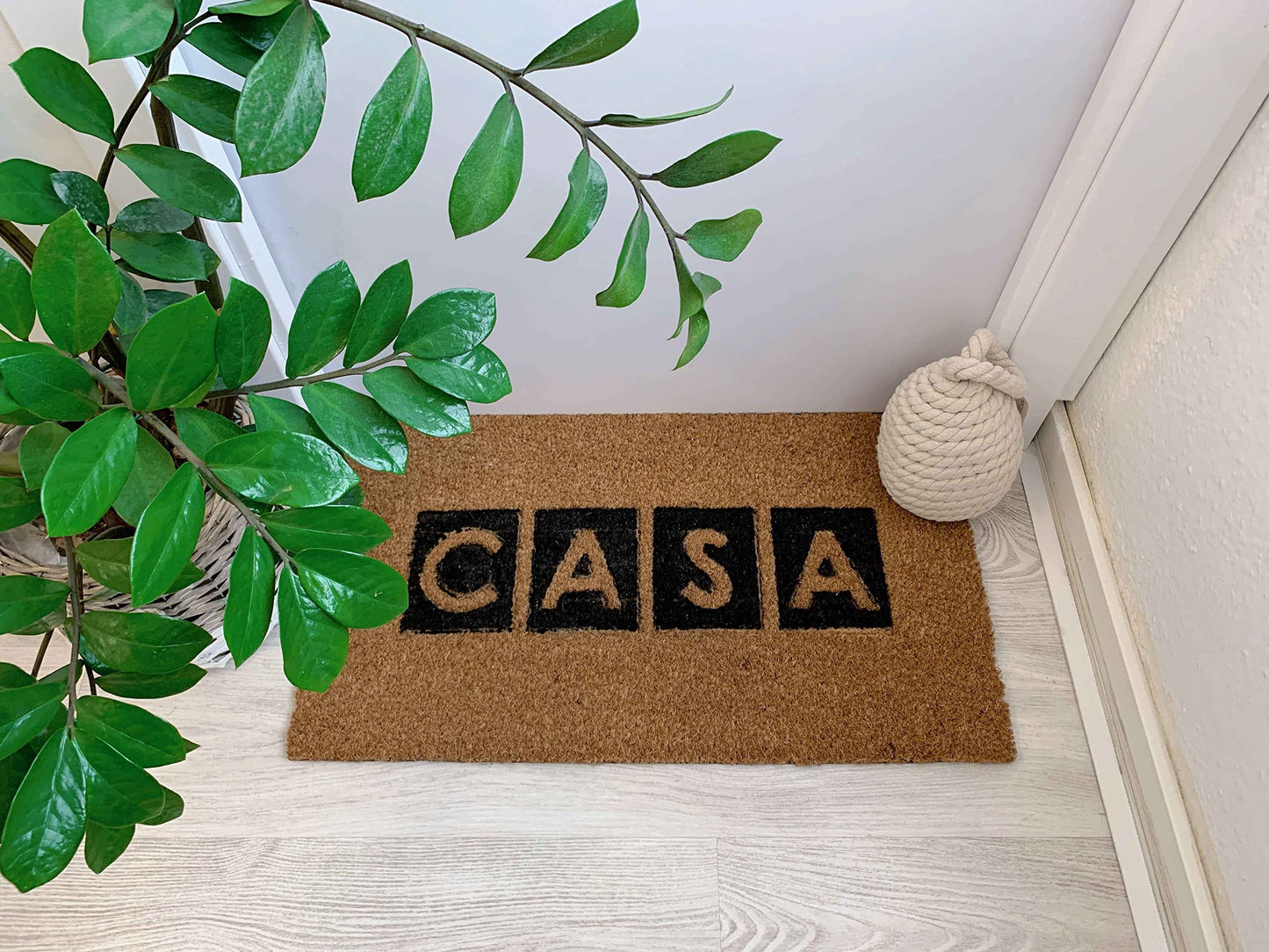 Felpudo Esterilla Fibra Coco Goma Antideslizante Casa 70x40 cm