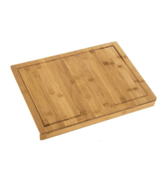Tabla Cortar Corte Cocina con Soporte Madera Bambu 45x34x3,5 cm