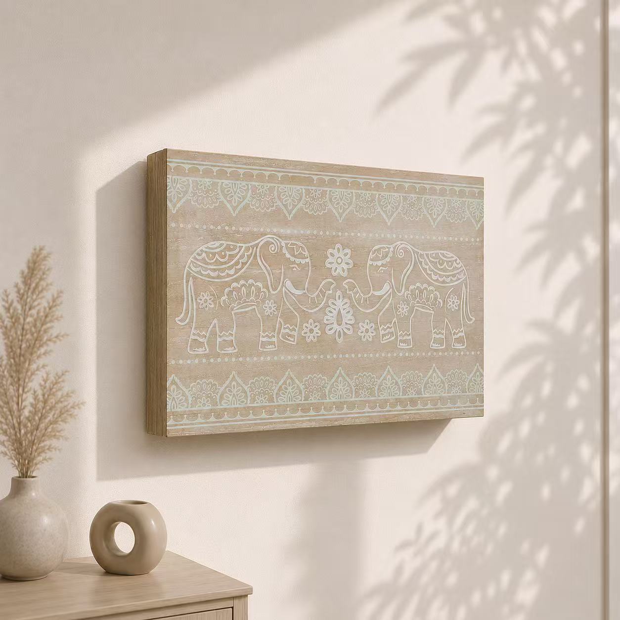 Tapa Contador de Luz Decorativa de Madera, Cubre Cuadro Eléctrico con Diseño, Estilo Nórdico