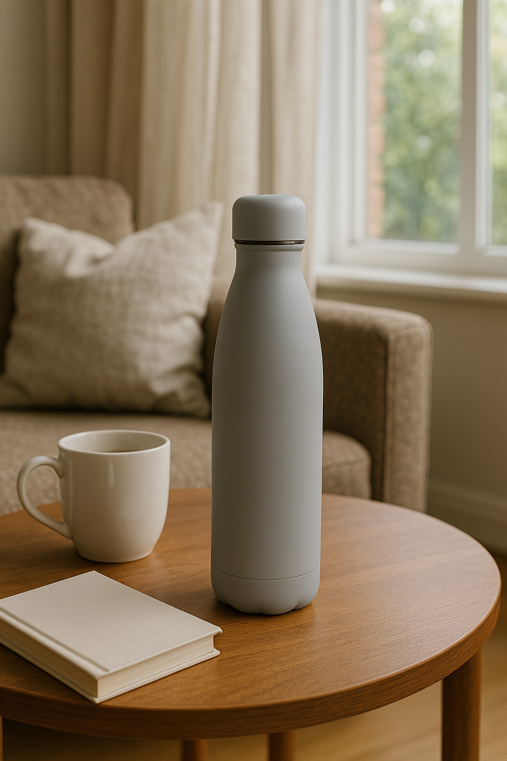 Termo y Botella Térmica con Tacto Goma, Mantén Tus Bebidas a la Temperatura Perfecta, Diseño Antideslizante y Resistente, Ideal para Viajes, Oficina y Deporte, Acero Inoxidable