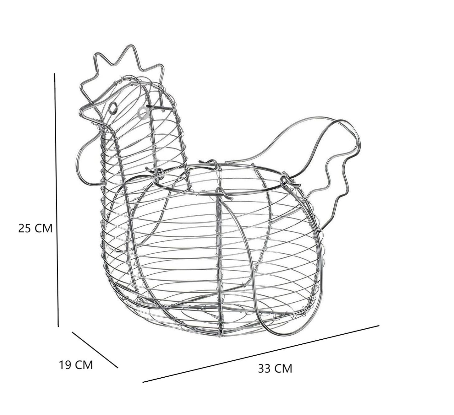 Huevera de Gallina Metal,Cesta Guarda Huevos Almacenamiento Para Cocina…