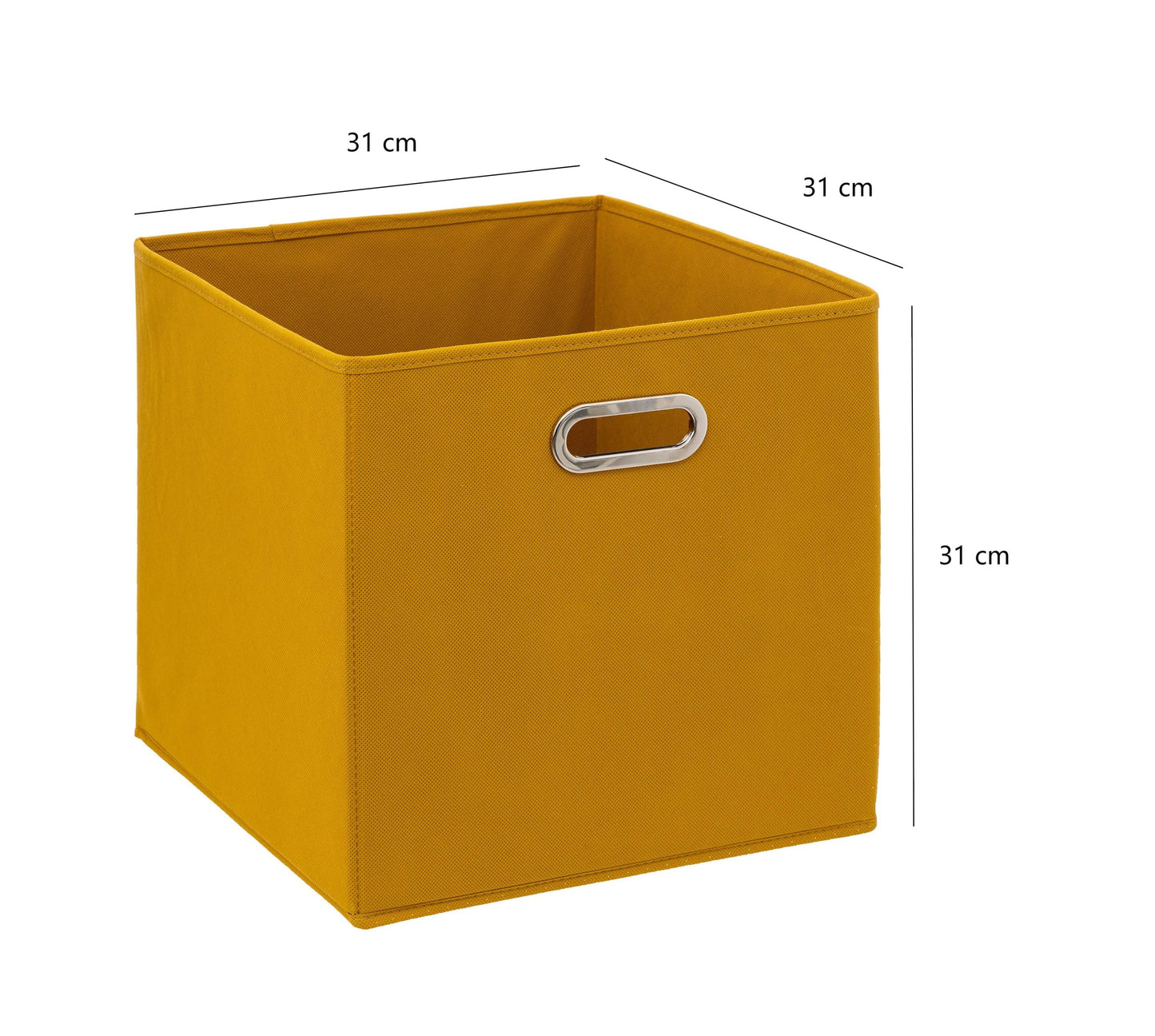 Cajas de Almacenamiento de Tela Cesta Organizador Plegable 31x31x31 cm Pack de 2 Unidades