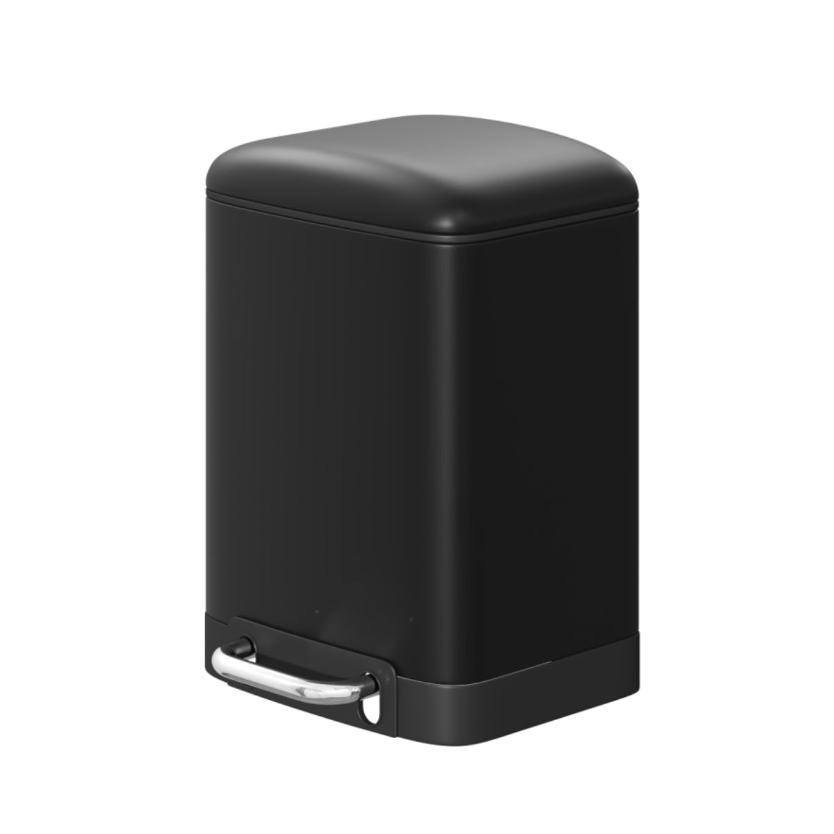 DAMDAM GO Papelera Baño Con Tapa de Metal 6L - Cubo de Basura Para Cocina Con Tapa y Pedal Cierre Silencioso