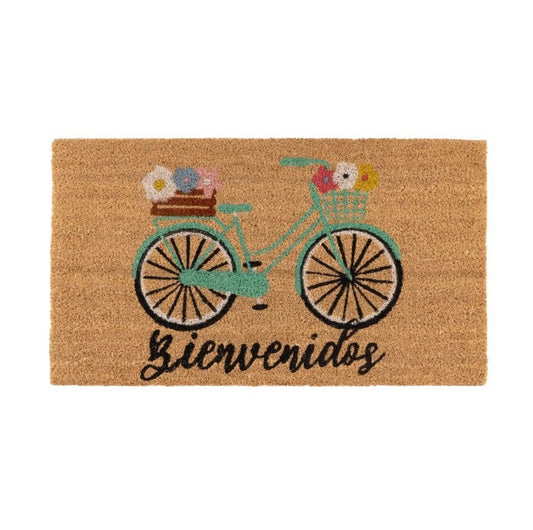 Felpudo Fibra de Coco 70x40cm Antideslizantes - Alfombras Originales para la Entrada a Casa, Pasillos, Puertas de Exterior