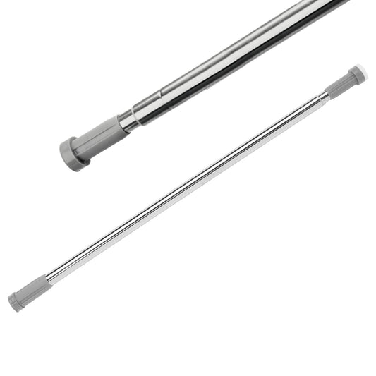 Barra de Ducha Extensible de Acero Inoxidable, Barra Cortina Aluminio Instalación Sin Perforar, Ajustable y Resistente