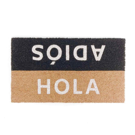 Felpudo Fibra de Coco 70x40cm Antideslizantes - Alfombras Originales para la Entrada a Casa, Pasillos, Puertas de Exterior