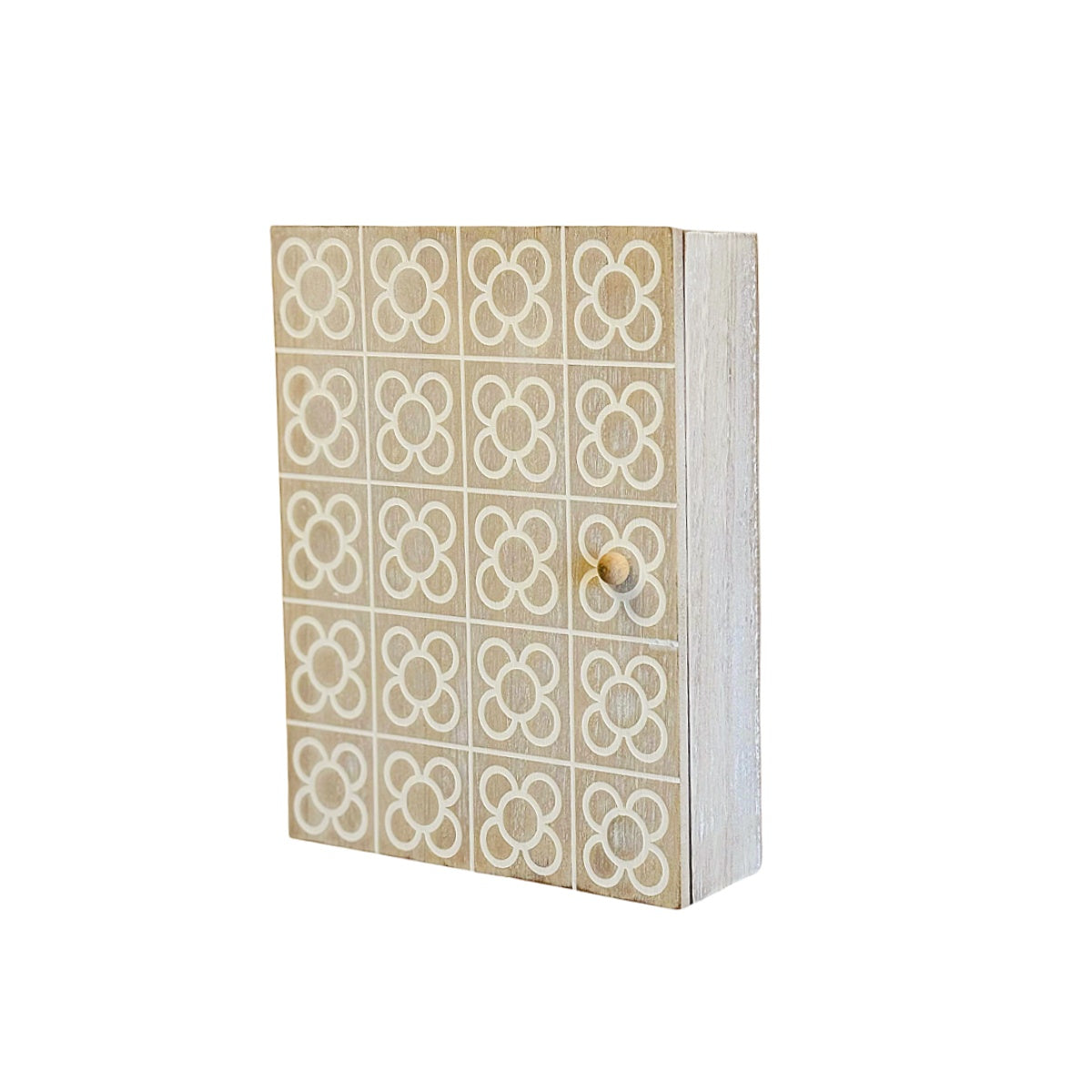 DAMDAM GO Cuelga Llaves, Caja de Madera para Llaves de Pared, Guardallaves con 6 Ganchos, para Hogar, Recibidor