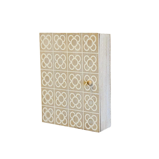 DAMDAM GO Cuelga Llaves, Caja de Madera para Llaves de Pared, Guardallaves con 6 Ganchos, para Hogar, Recibidor