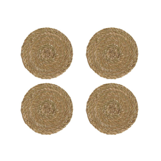 Juego de 4 Manteles Individuales,Salvamanteles de Redondos Multiusos, Manteles Individuales para Mesa de Comedor Conjunto de 4