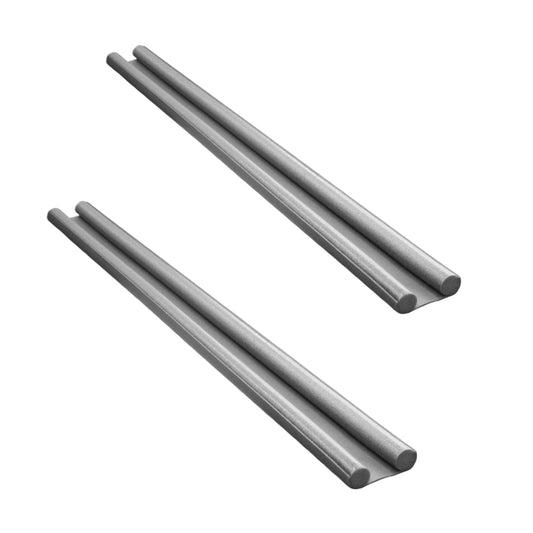 Burlete Doble Pack 2 Gris 95 cm – Aislante para Puertas Inferiores, Antipolvo, Anti Insectos, Anti Ruido y Anti Fugas de Aire – Fácil de Instalar sin Pegamento