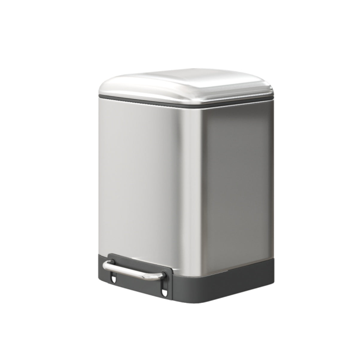 DAMDAM GO Papelera Baño Con Tapa de Metal 6L - Cubo de Basura Para Cocina Con Tapa y Pedal Cierre Silencioso