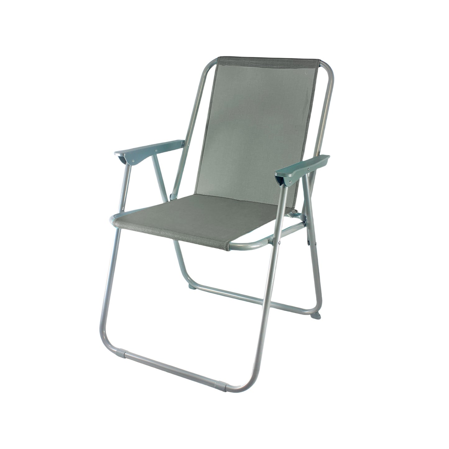 Silla de Playa Plegable Compacta, Ultraligera, con Respaldo Alto y Reposabrazos, Fácil de Transportar, Ideal para Playa, Camping, Terraza, Jardín, Balcón y Exterior