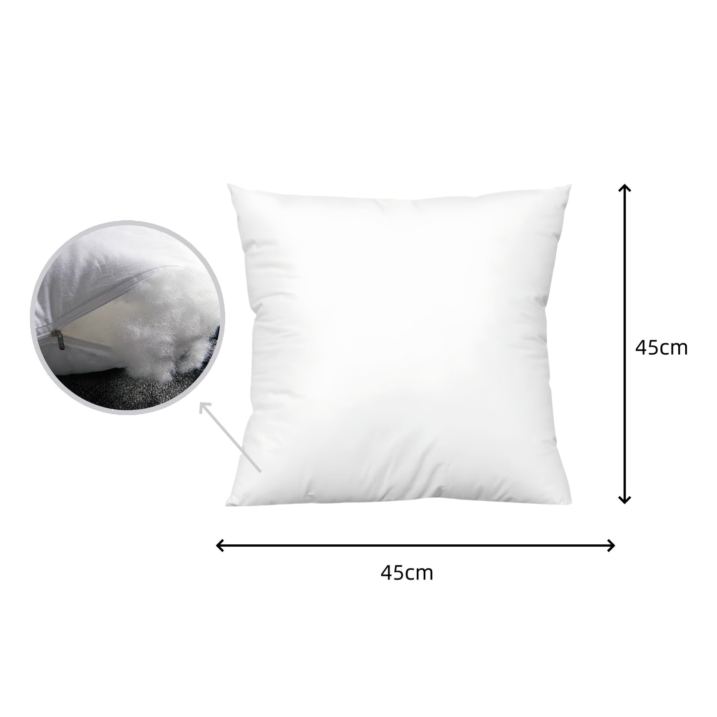 DAMDAM GO Relleno de Cojín Pack de 2, Relleno de Cojín, Rellenos Esponjosidad, Cojín Decorativo para Casa