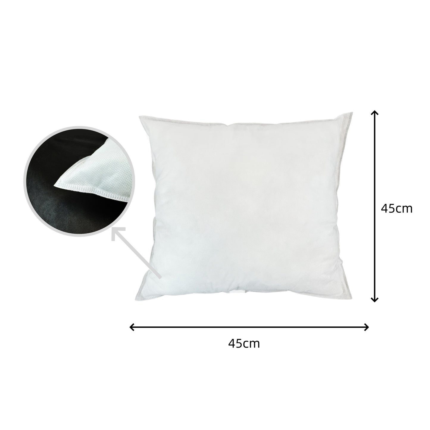 DAMDAM GO Relleno de Cojín Pack de 2, Relleno de Cojín, Rellenos Esponjosidad, Cojín Decorativo para Casa