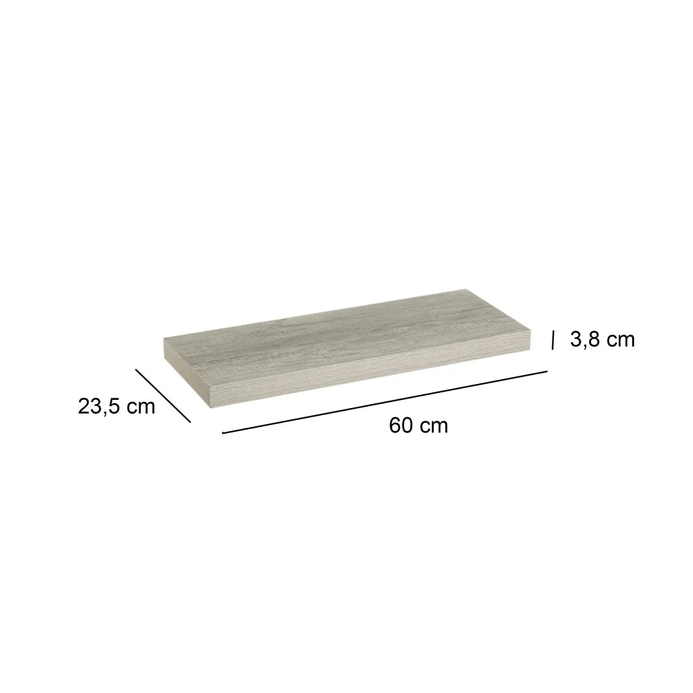 Estante Balda de Pared Flotante, Estante de Pared Madera MDF, Para Salón, Cocina y Dormitorio