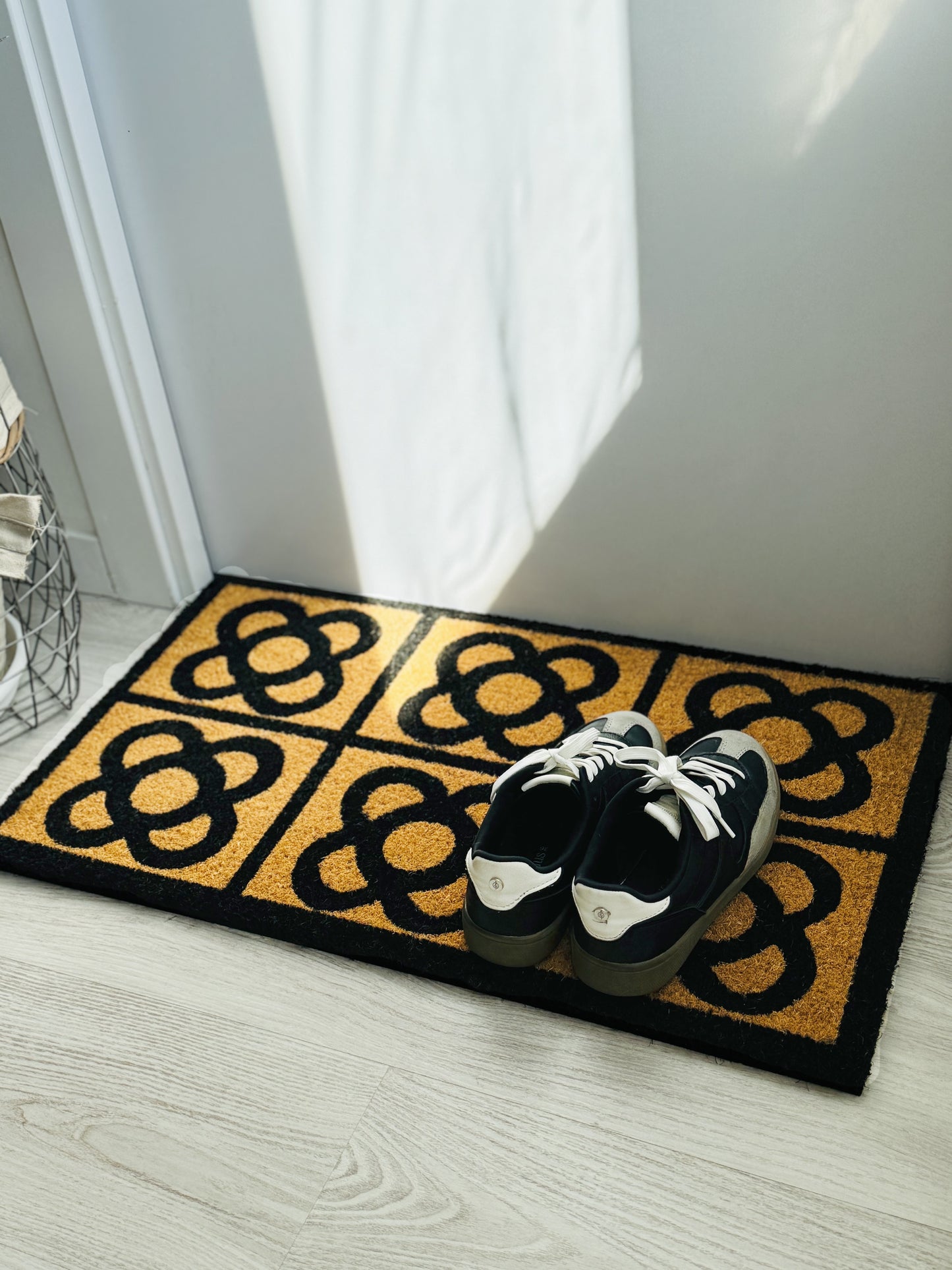 DAMDAM GO Felpudo Fibra de Coco 70x40cm Antideslizantes - Alfombras Originales para la Entrada a Casa, Pasillos, Puertas de Exterior - Panot
