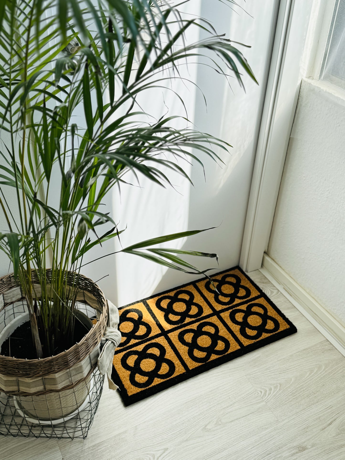 DAMDAM GO Felpudo Fibra de Coco 70x40cm Antideslizantes - Alfombras Originales para la Entrada a Casa, Pasillos, Puertas de Exterior - Panot