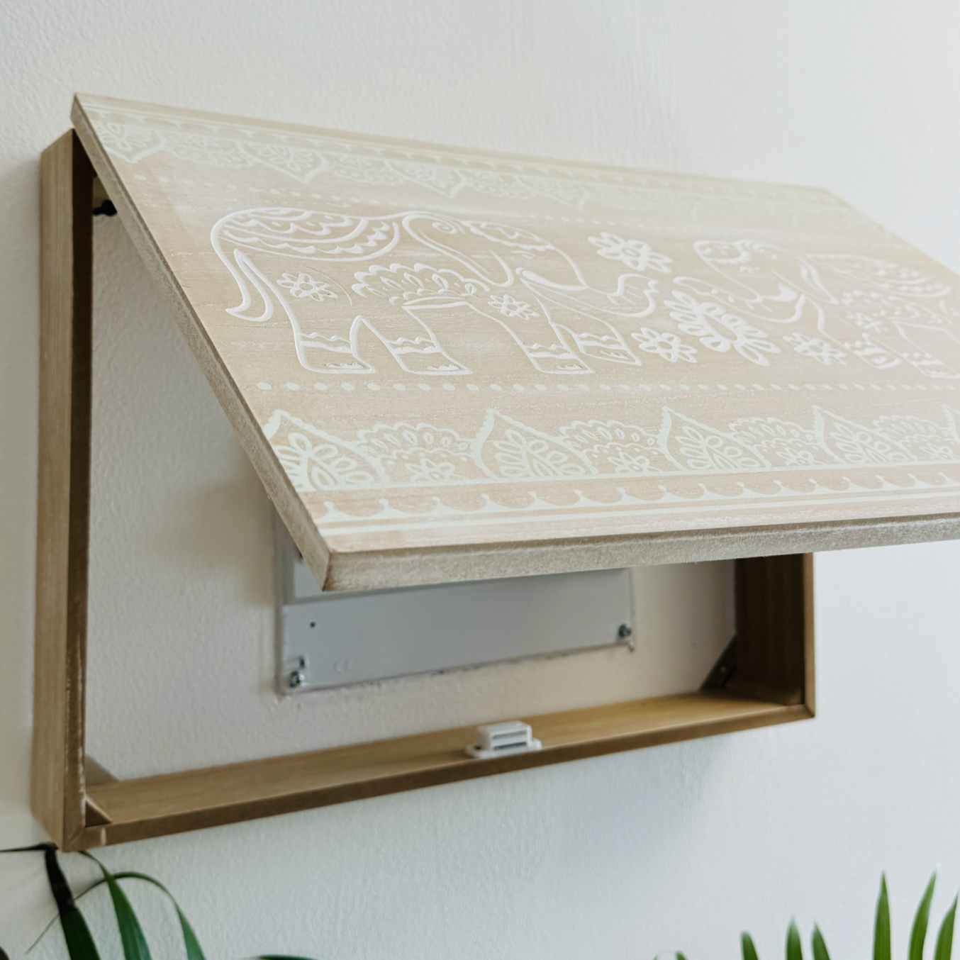 Tapa Contador de luz Cubre Cuadros electricos Nórdico de Madera