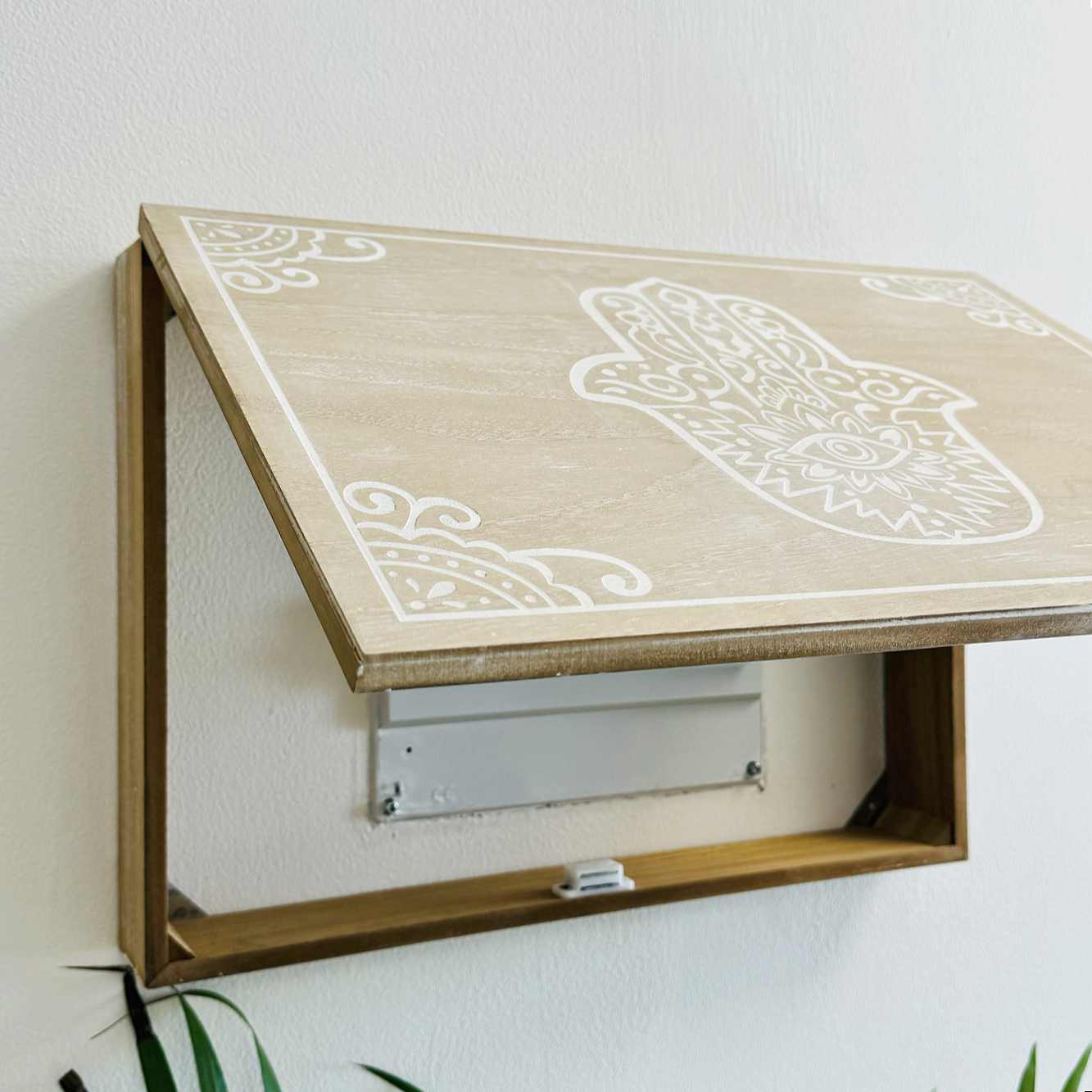 Tapa Contador de luz Cubre Cuadros electricos Nórdico de Madera